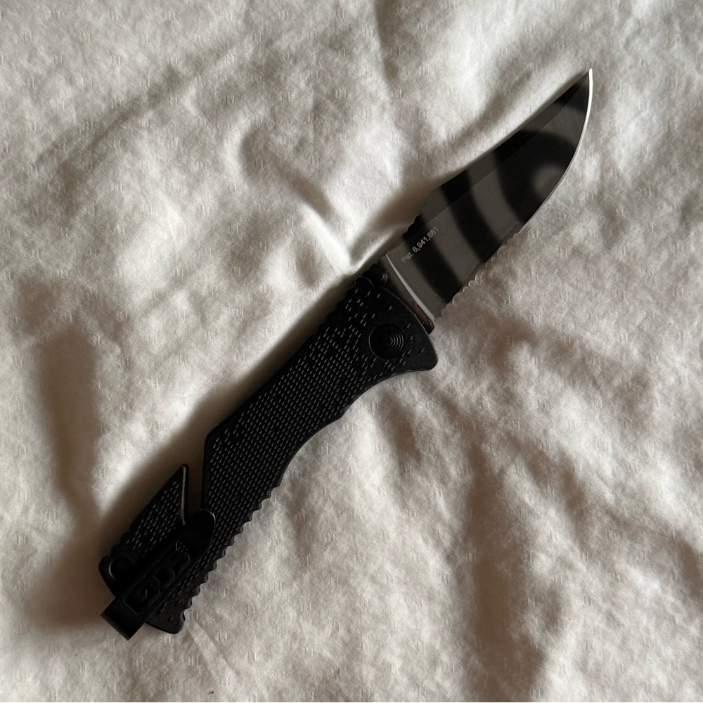 SOG Trident Tiger Stripe Folding Knife
